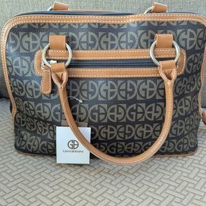Giani Bernini Block Signature Dome Satchel NWT